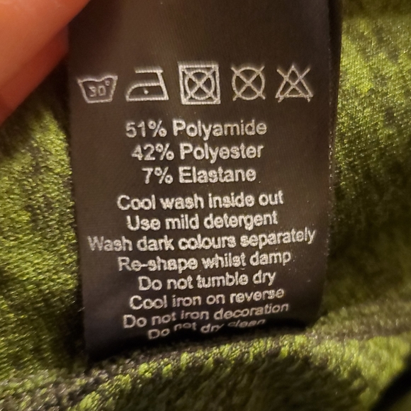 Alphalete Zenith 1/4 Zip Pullover Slim Fit Green & Black Space Dye Large - Picture 10 of 11